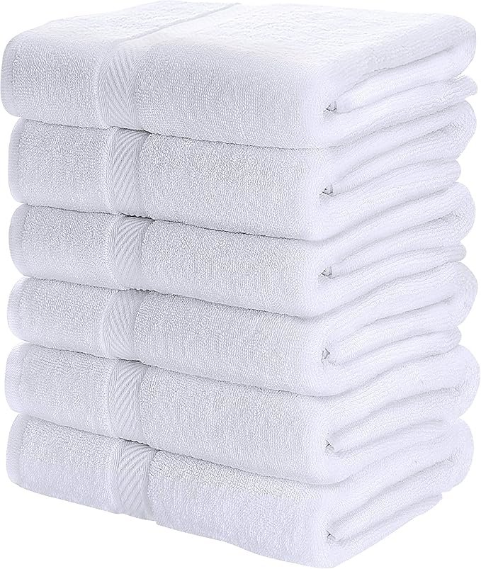 18 Pack Bath Towel Set (24 x 48 Inches), 500 GSM 100% Ring Spun Cotton